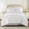 White Queen Size Duvet Cover Set with Zipper Closure & 2 Pillow Shams