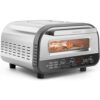 Chefman Indoor Pizza Oven - 12 Inch Pizzas in Minutes, 800°F - Countertop Electric Pizza Maker with Touchscreen Presets, Pizza Stone and Peel - Stainless Steel