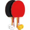 NIBIRU SPORT Ping Pong Paddle Set - Professional Table Tennis Rackets, Balls, and Storage Case