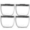 S'well Tritan Eats 2-in-1 Nesting Food Bowls, 10oz, Clear