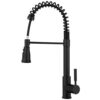 SOKA Pull Down Kitchen Faucet with Sprayer, Matte Black
