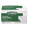 Curad Alcohol Disinfectant Prep Pads, 2-ply, Medium Size, Pack of 200