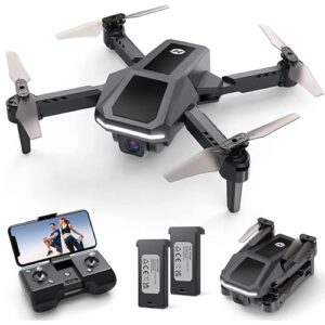Holy Stone Drone with 1080P HD Camera, WiFi FPV Live Video, Circle Fly, Throw to Go, 2 Batteries 26 Mins, Easy to Fly (Black)