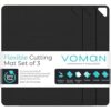 Flexible Cutting Board Set | Set of 3 | BPA-Free | Non-Slip | Black