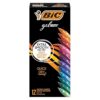 BIC Gelocity Quick Dry Gel Pens, Assorted Colors, Medium Point, 12-Count Pack