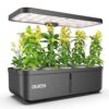 Indoor Hydroponic Garden Growing System with LED Grow Light - 12 Pod Kit for Vegetables and Herbs