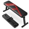FLYBIRD Flat Bench: Foldable Weight Bench for Strength Training, 600/1000 LBS Capacity