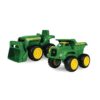 John Deere Sandbox Toys Vehicle Set - Dump Truck and Tractor with Loader - 6 Inch - 2 Count, Green