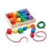 Melissa & Doug Primary Lacing Beads Educational Toy with 8 Beads and 2 Laces