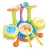 Kids Drum Set for Toddlers 1-3 | Musical Drum Toys with Drum Sticks, Flash Light, and Microphone | Birthday Gift for 1-6 Years Old Boys Girls