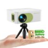 Mini Projector Battery Powered - HD 1080P Rechargeable with Bluetooth, Tripod & Smartphone Compatibility