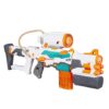 Nerf Modulus Tri-Strike Blaster with Mega Barrel, Rocket Launcher, Clip, and Darts
