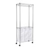 Honey-Can-Do Urban Rolling Laundry Center, Chrome Triple-Sorter