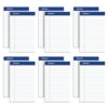 Ampad Legal Pads, 5 x 8, 12 Pack, Narrow Ruled, White Paper, 50 Sheets Per Pad, Made in USA