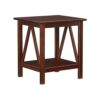 Titian End Table - Antique Tobacco, 20"w x 17.72"d x 22.01"h