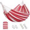 Brazilian Double Hammock with Tree Straps - Cotton Fabric Hammock