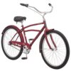 Schwinn Huron Beach Cruiser Bike, 17-18" Frame, Wide Wheels, Rear Coaster Brakes, Multiple Speed Options