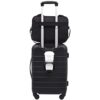 Wrangler Smart Luggage Set - Black, 2 Piece Set