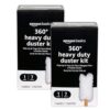 Amazon Basics Heavy Duty Duster Kit, 16 Count, Pack of 2 (7 Dusters, 1 Handle), White