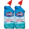 Clorox Toilet Bowl Cleaner, Clinging Bleach Gel, Ocean Mist - 24oz (Pack of 2)