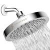 SparkPod Shower Head - High Pressure Rain - Luxury Design - 1-Min Install - Easy Clean Adjustable - Bathroom Shower Head Replacement (Polished Chrome, 6 Inch)