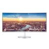 Samsung 34" CJ79 Ultrawide QHD Computer Monitor, 100Hz, Thunderbolt 3, QLED, HDMI, USB Hub, Height Adjustable Stand, White