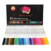 Fabric Pens - 24 Pack - No Fade Markers - Machine Washable Shoe Markers - Fabric Decorating - Easy Stain Erase