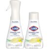 Clorox Disinfecting Mist - Lemon and Orange Blossom, 16 Fl Oz Spray Bottle with Refill