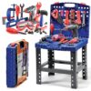 Toddler Tool Bench Set - Play22 76 Pc - Electronic Play Drill - Educational Construction Toy - Preschool Gift