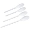 Plastic Spoon Set, 4 Pieces, White