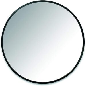 Umbra Hub Round Wall Mirror, 24-Inch, Black