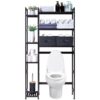 Homde Bamboo Over-the-Toilet Storage Rack, Brown