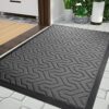 Yimobra All-Season Door Mat, Indoor/Outdoor, Non-Slip, 29.5 x 17 Inch, Grey