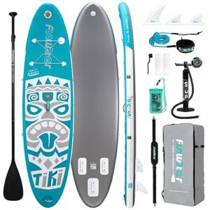 FunWater Inflatable Ultra-Light Stand Up Paddle Board for All Skill Levels with Premium SUP Paddleboard Accessories,Non-Slip Comfort Deck for Youth & Adults.