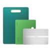 Linoroso Set of 3 Cutting Boards for Kitchen - Green