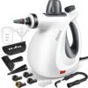 Pressurized Handheld Multi-Surface Natural Steam Cleaner with 12 pcs Accessories, Multi-Purpose Steamer for Home Use, Steamer for Cleaning Floor, Upholstery, Grout and Car