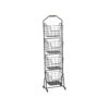 Mikasa Ferme 4-Tier Metal Floor Standing Fruit Basket, Antique Black