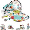 Fisher-Price Baby Gift Set with Piano Gym, Playmat, Musical Toy, and Maracas, Blue