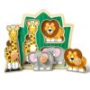 Melissa & Doug Jungle Friends Wooden Puzzle - Safari Animals Jumbo Knob Chunky Baby Puzzle
