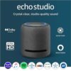 Echo Studio Smart Speaker with Dolby Atmos, Spatial Audio, and Alexa - Charcoal