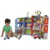 KidKraft Everyday Heroes Wooden Playset with 26-Piece Accessories, Foldable for Storage