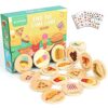 Wooden Match Memory Game for Kids with Tattoo Stickers - 24 Matching Cards - Educational Toy for Pre-Kindergarten