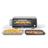 Ninja SP201 Digital Air Fry Pro Countertop 8-in-1 Oven with Extended Height, XL Capacity, Flip Up & Away Capability for Storage Space, with Air Fry Basket, Wire Rack & Crumb Tray, Silver