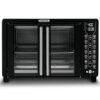 Gourmia Toaster Oven Air Fryer Combo with 17 Cooking Presets, 1700W, 24L Capacity, Accessories, Recipe Book - Black