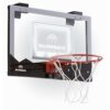 Mini Basketball Hoop Set - Silverback 23" LED Light-Up Over the Door - Black