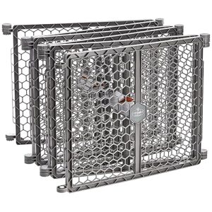 Regalo Plastic 192-Inch Super Wide Adjustable Baby Gate and Play Yard, 4-in-1, Bonus Kit, Includes 4 Pack of Wall Mounts