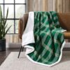 Eddie Bauer Cotton Flannel Throw Blanket - Union Bay Green