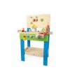 Hape Award Winning Master Workbench Kid's Wooden Toolbench Pretend Builder Set, Multicolor (E3000)