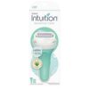 Schick Intuition Razors for Women with Sensitive Skin | 1 Razor & 2 Intuition Razor Blades Refill with Organic Aloe