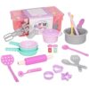 Battat Play Circle Cooking & Baking Kit - Kitchen Toys for Kids - Pretend Play (21 Pieces)
